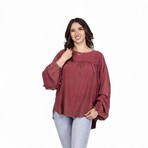 ANDREE BY UNIT WINE Blouse
